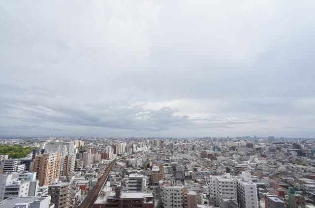 バルコニー 22階からの眺望